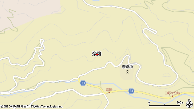 〒783-0072 高知県南国市奈路の地図