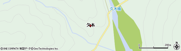 和歌山県白浜町（西牟婁郡）久木周辺の地図