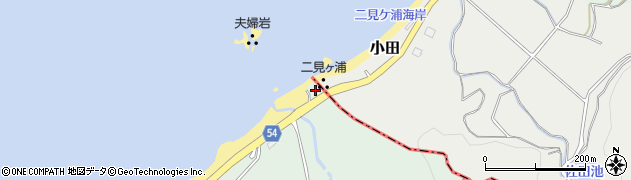 桜井二見ヶ浦周辺の地図