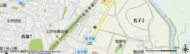 名子1号公園周辺の地図