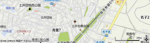 土井台北公園周辺の地図