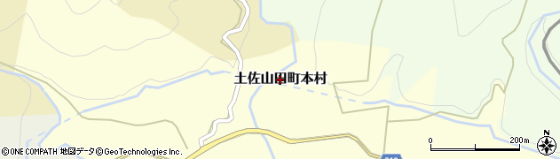 高知県香美市土佐山田町本村周辺の地図