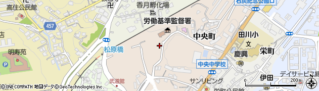 田川保護区　保護司会周辺の地図