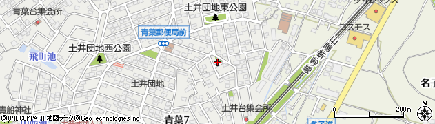 土井台1号公園周辺の地図