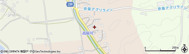 福岡県みやこ町（京都郡）犀川下高屋周辺の地図