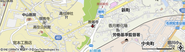 教善寺周辺の地図