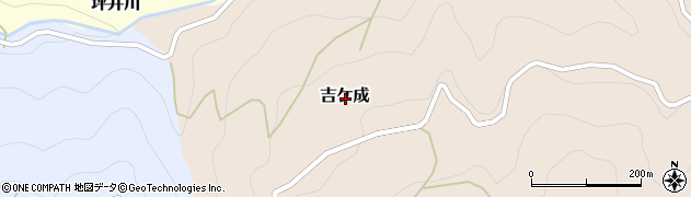 高知県吾川郡仁淀川町吉ケ成周辺の地図