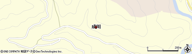 高知県仁淀川町（吾川郡）成川周辺の地図