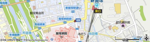 新飯塚周辺の地図