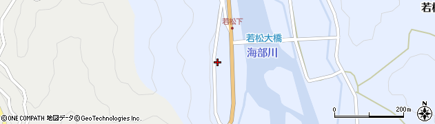 徳島県海部郡海陽町若松イツリハ周辺の地図