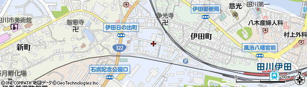 福岡県田川市日の出町周辺の地図