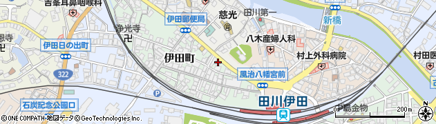 福岡県田川市伊田町16周辺の地図