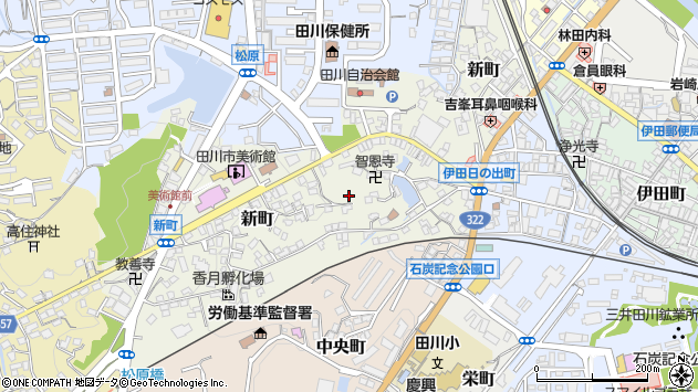 〒825-0016 福岡県田川市新町の地図