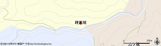 高知県仁淀川町（吾川郡）坪井川周辺の地図