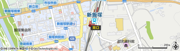 ファミリーマートＪＲ新飯塚駅店周辺の地図