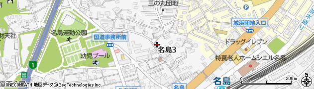 名島北公園周辺の地図