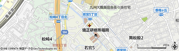 ローソン福岡若宮五丁目店周辺の地図