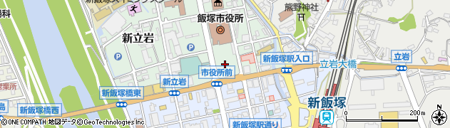 飯塚市役所　防災行政無線放送案内周辺の地図