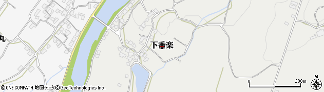 福岡県築上町（築上郡）下香楽周辺の地図