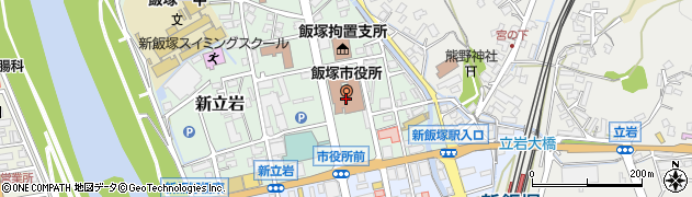 飯塚市役所　議会事務局周辺の地図