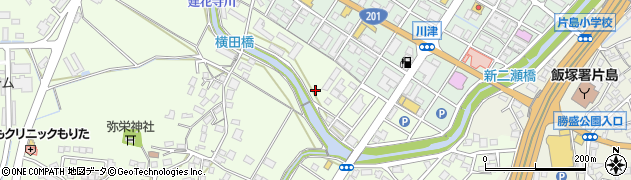 建花寺川周辺の地図