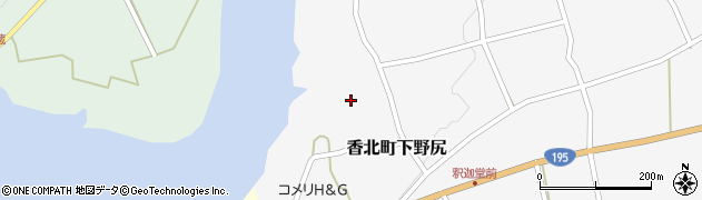 高知県香美市香北町下野尻127周辺の地図
