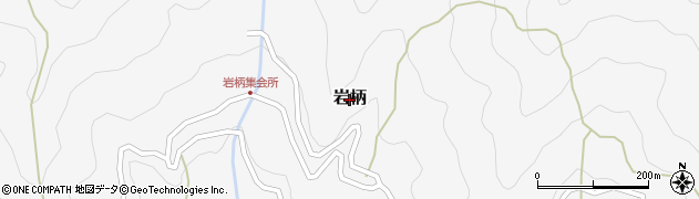 高知県仁淀川町（吾川郡）岩柄周辺の地図