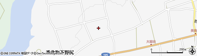 高知県香美市香北町下野尻533周辺の地図