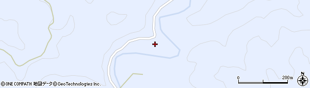 徳島県海陽町（海部郡）浅川（南シンサイ谷）周辺の地図