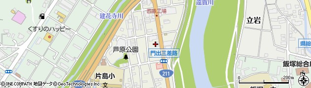 日産レンタカー飯塚片島店周辺の地図