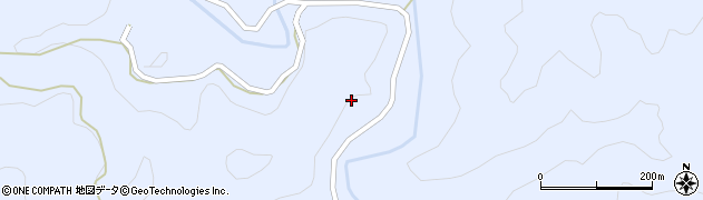 徳島県海陽町（海部郡）浅川（北シンサイ谷）周辺の地図
