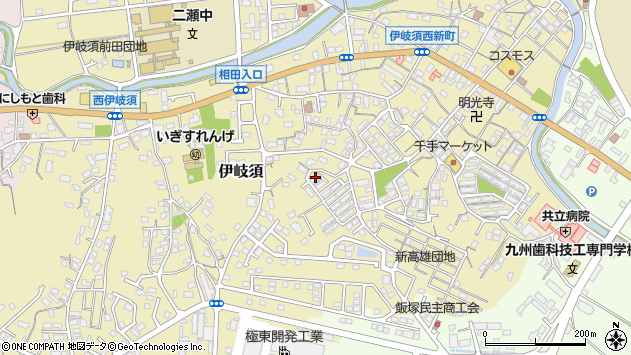 〒820-0053 福岡県飯塚市伊岐須の地図