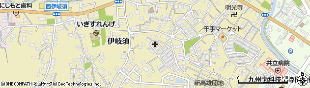 福岡県飯塚市伊岐須周辺の地図