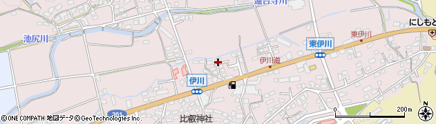 福岡県飯塚市伊川414周辺の地図