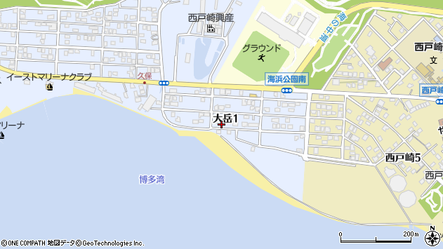 〒811-0322 福岡県福岡市東区大岳の地図