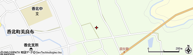 高知県香美市香北町韮生野139周辺の地図