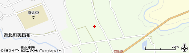 高知県香美市香北町韮生野134周辺の地図