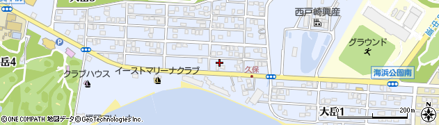 志賀島和白線周辺の地図