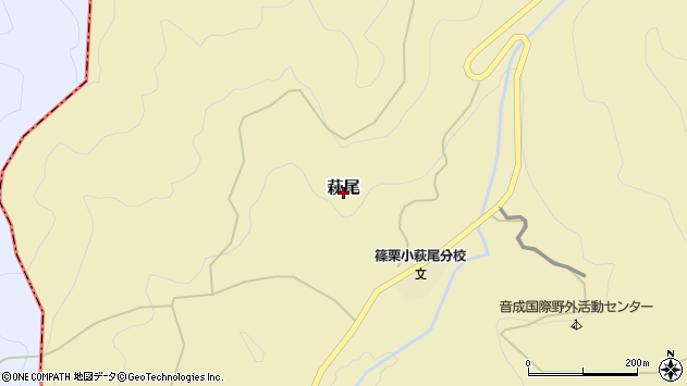 〒811-2403 福岡県糟屋郡篠栗町萩尾の地図