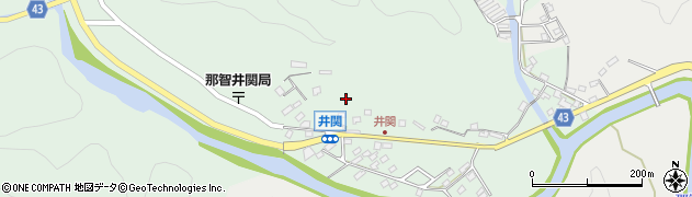 和歌山県那智勝浦町（東牟婁郡）井関周辺の地図