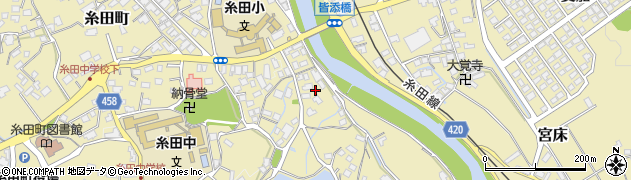 福岡県糸田町（田川郡）宮川周辺の地図