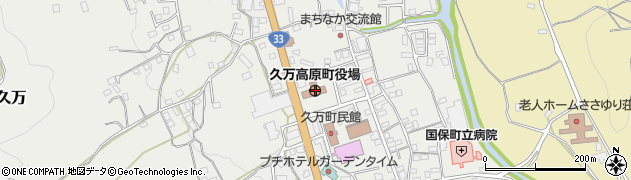 愛媛県上浮穴郡久万高原町周辺の地図