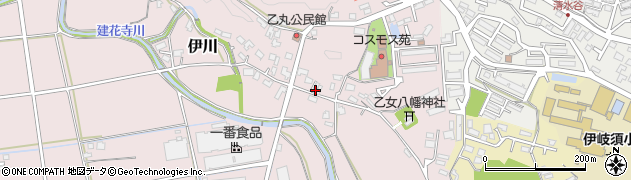 福岡県飯塚市伊川1184周辺の地図