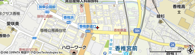 香椎参道駐車場周辺の地図