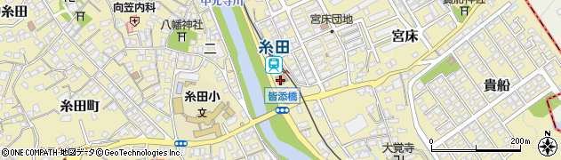 糸田郵便局周辺の地図