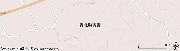 高知県香美市香北町吉野周辺の地図