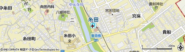 糸田駅周辺の地図