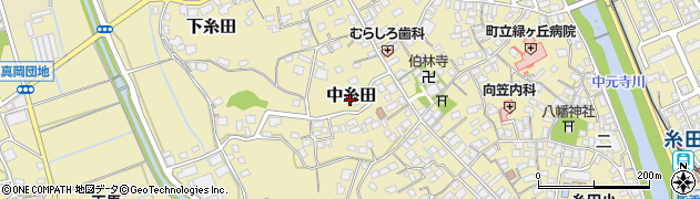 福岡県糸田町（田川郡）中糸田周辺の地図