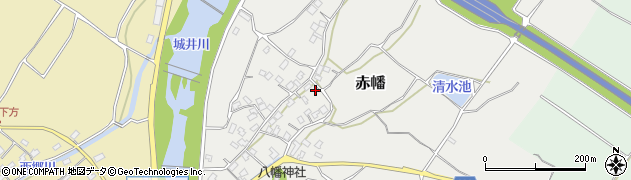 福岡県築上町（築上郡）赤幡周辺の地図