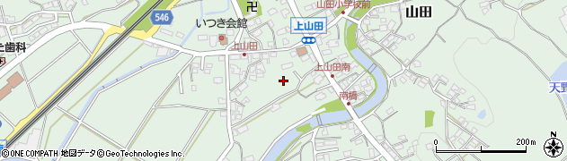 福岡県糟屋郡久山町山田周辺の地図